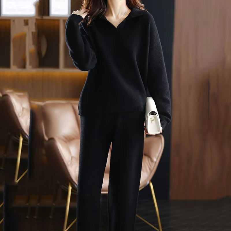 Merayne | Women’s 100% Cashmere Two-Piece Set
