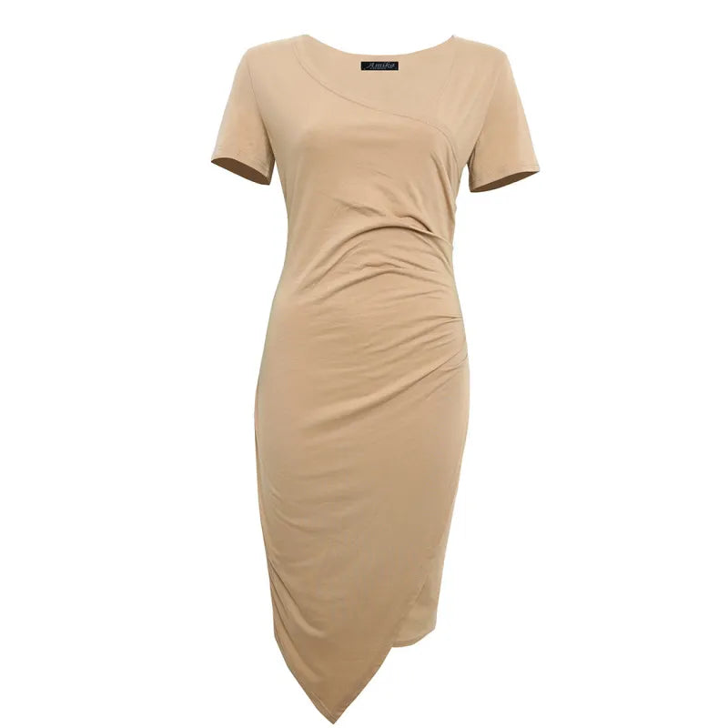 Milani | Women’s Knee-Length Sheath Dress with Ruched Waist