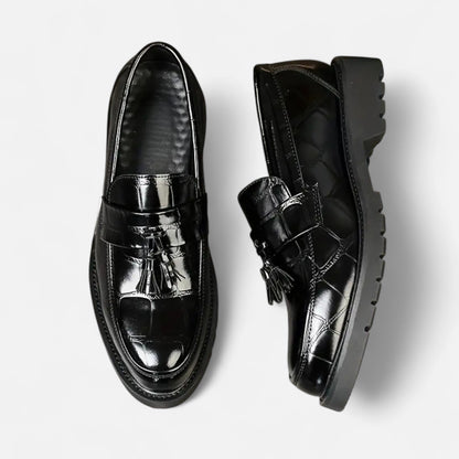 Javrin | Men’s Vintage-Fringe Loafers