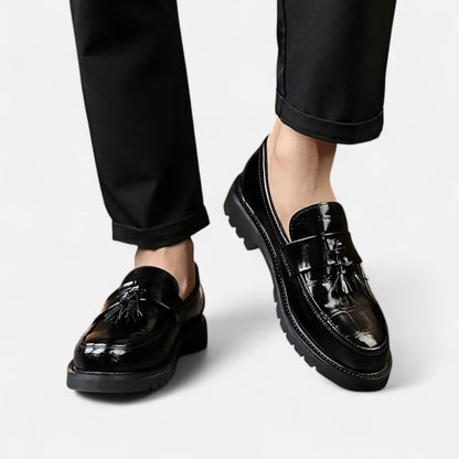 Javrin | Men’s Vintage-Fringe Loafers