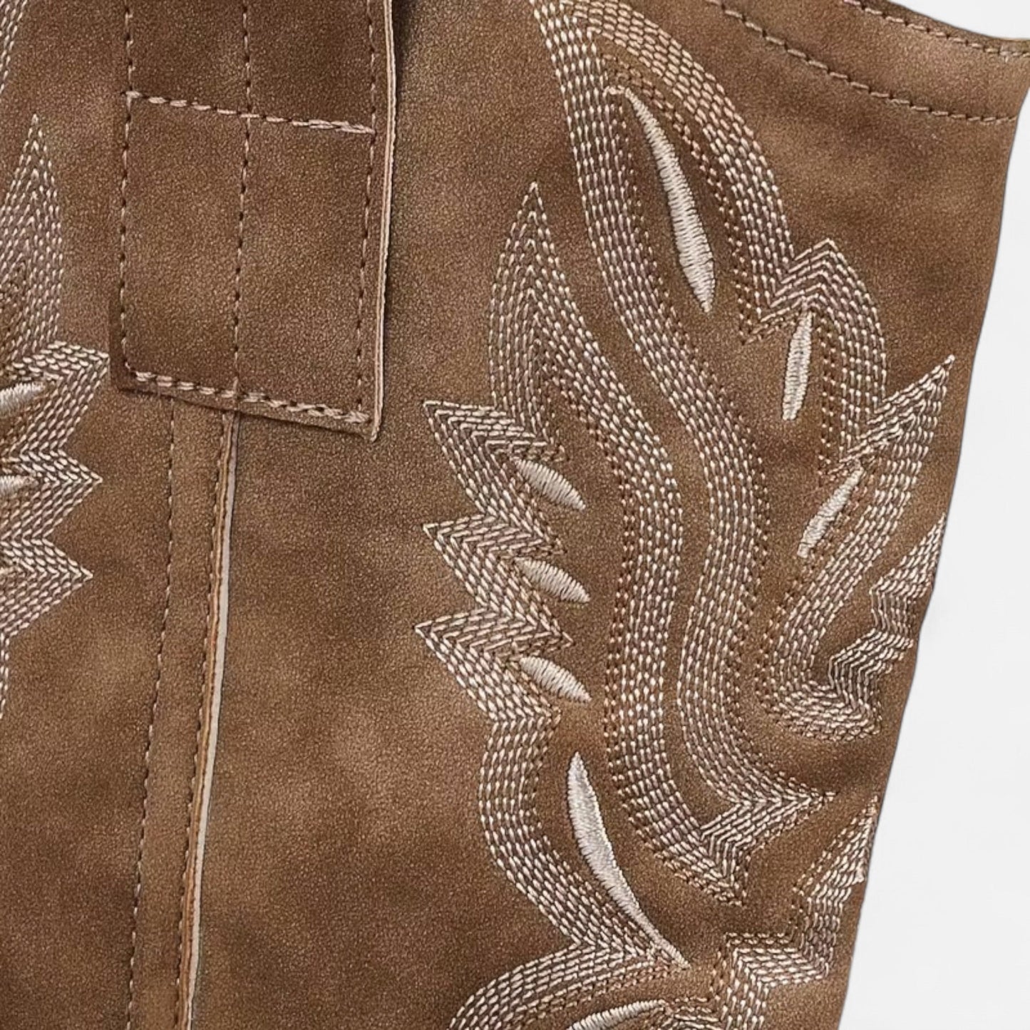 Quarelle | Women’s Suede Cowboy Boots – Vintage Chunky Heel