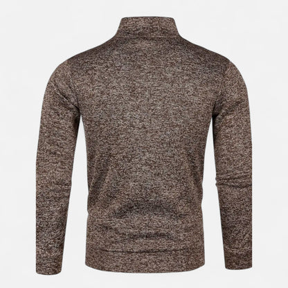 Riverton | Men’s Zip Jacket – Refined Knit Autumn Elegance