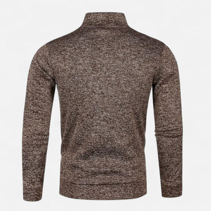 Riverton | Men’s Zip Jacket – Refined Knit Autumn Elegance