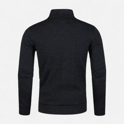 Riverton | Men’s Zip Jacket – Refined Knit Autumn Elegance