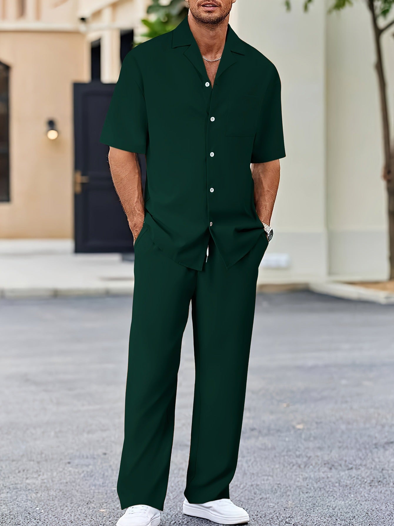 Orson | Men’s Suit-Inspired Short Sleeve Set