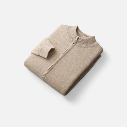 Ravender | Men’s Zipped Merino-Knit Sweater