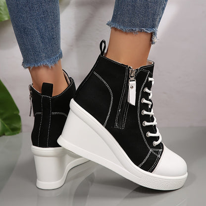Prysa | Women’s Canvas Wedge Sneakers