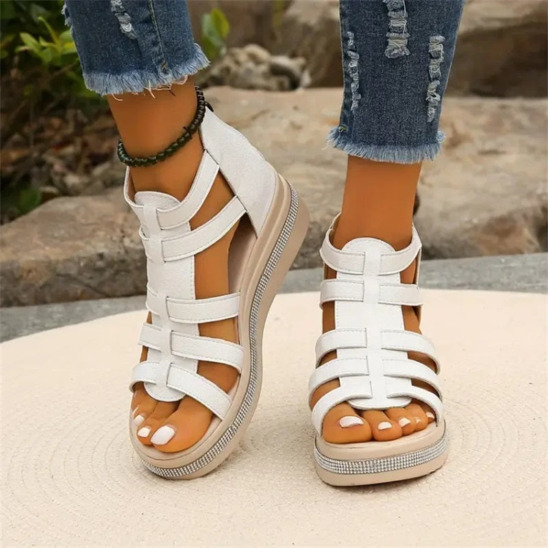 Brynlee | Women’s Rhinestone Wedge Sandals