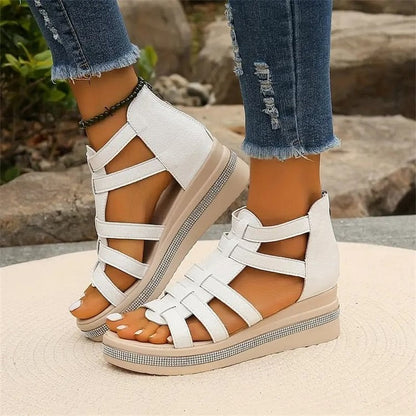 Brynlee | Women’s Rhinestone Wedge Sandals