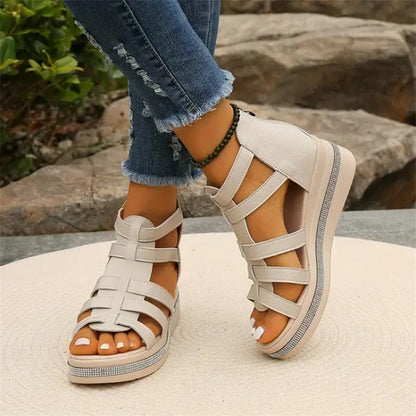 Brynlee | Women’s Rhinestone Wedge Sandals