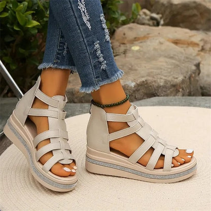 Brynlee | Women’s Rhinestone Wedge Sandals