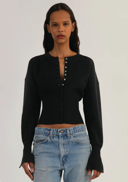 Mara | Women’s Cropped Button-Up Cardigan