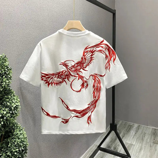 Phoenixa | Unisex Embroidered Cotton Tee